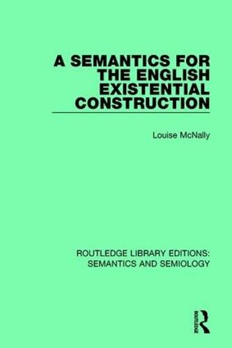 Cover image for A Semantics for the English Existential Construction