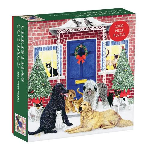 Cover image for Christmas Cottage Square Boxed 1000 Piece Puzzle