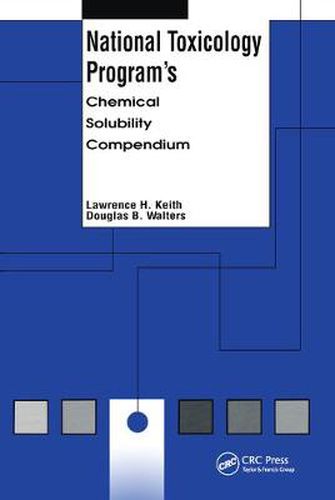 Cover image for National Toxicology Program's Chemical Solubility Compendium