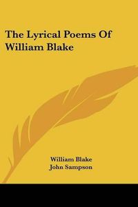 Cover image for The Lyrical Poems of William Blake