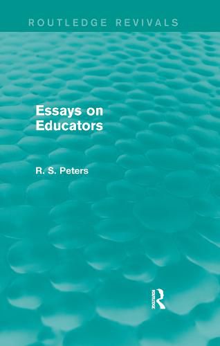 Essays on Educators (Routledge Revivals)