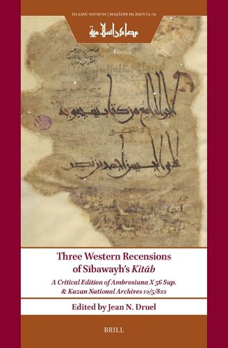 Cover image for Three Western Recensions of Sibawayh's Kitab