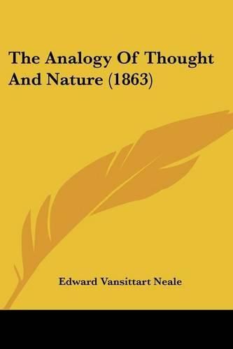 Cover image for The Analogy of Thought and Nature (1863)