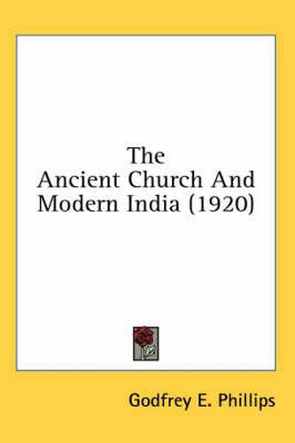 The Ancient Church and Modern India (1920)