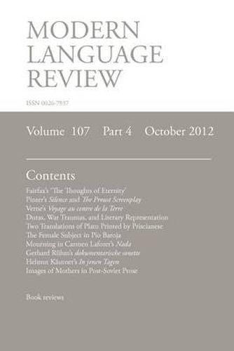 Cover image for MLR October 2012