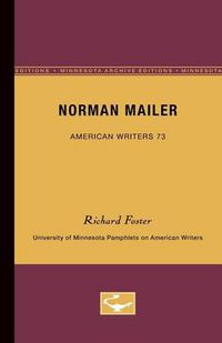 Cover image for Norman Mailer - American Writers 73: University of Minnesota Pamphlets on American Writers