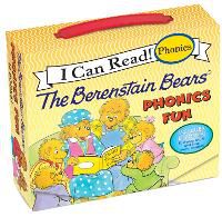 Cover image for The Berenstain Bears 12-Book Phonics Fun!: Includes 12 Mini-Books Featuring Short and Long Vowel Sounds