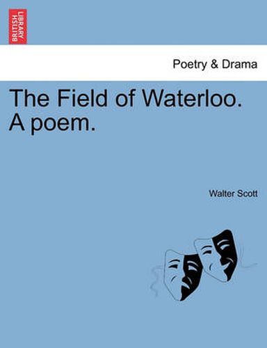 Cover image for The Field of Waterloo. a Poem.