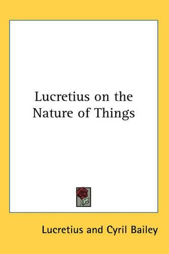 Cover image for Lucretius on the Nature of Things