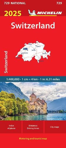 Cover image for Switzerland 2025 - Michelin National Map 729