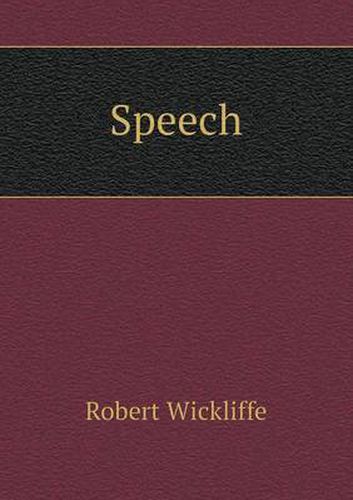 Cover image for Speech