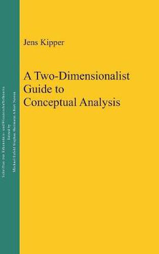 Cover image for A Two-Dimensionalist Guide to Conceptual Analysis