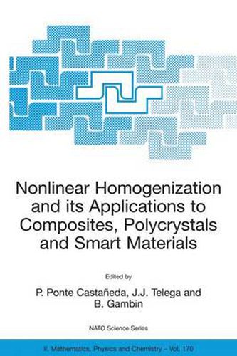 Cover image for Nonlinear Homogenization and its Applications to Composites, Polycrystals and Smart Materials: Proceedings of the NATO Advanced Research Workshop, held in Warsaw, Poland, 23-26 June 2003