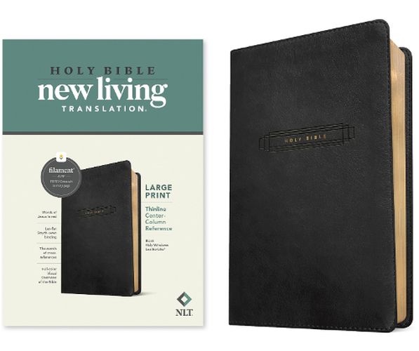 Cover image for NLT Large Print Thinline Center-Column Reference Bible