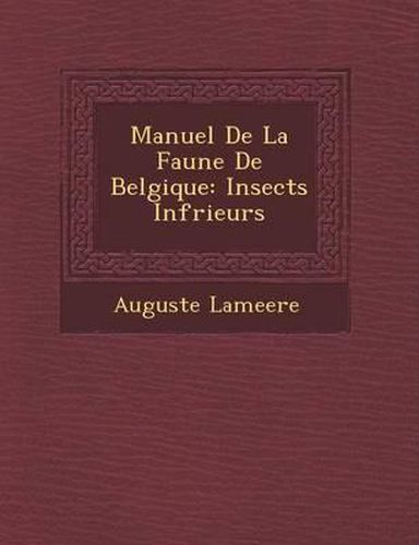 Cover image for Manuel de La Faune de Belgique: Insects INF Rieurs
