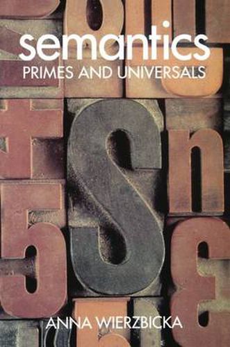 Cover image for Semantics: Primes and Universals