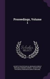 Cover image for Proceedings, Volume 1