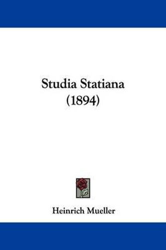 Studia Statiana (1894)