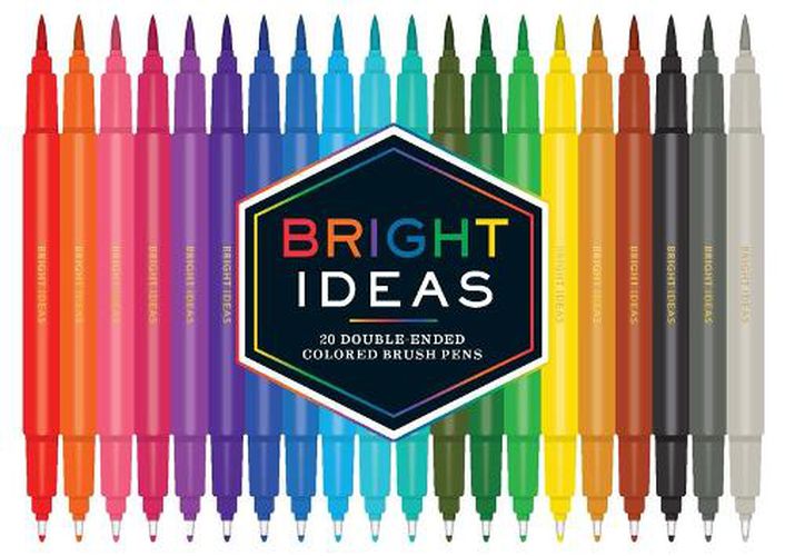 Bright Ideas: 20 Double-Ended Colored Brush Pens: 20 Colored Pens