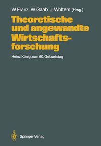 Cover image for Theoretische und Angewandte Wirtschaftsforschung