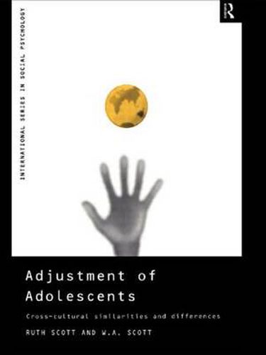 Cover image for Adjustment of Adolescents: Cross-Cultural Similarities and Differences