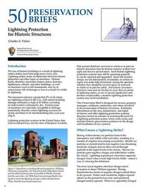 Cover image for Lightning Protection for Historic Structures