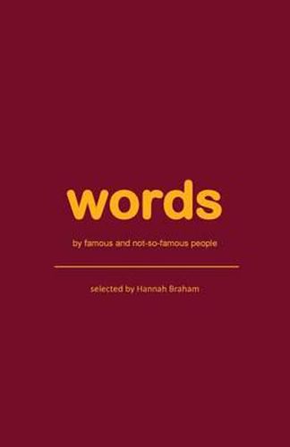 Cover image for words