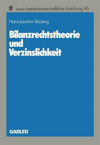 Cover image for Bilanzrechtstheorie Und Verzinslichkeit