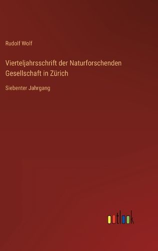 Cover image for Vierteljahrsschrift der Naturforschenden Gesellschaft in Zuerich