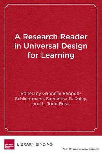 Cover image for A Research Reader in Universal Design for Learning