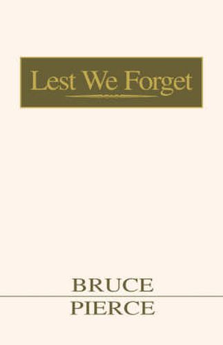 Cover image for Lest We Forget