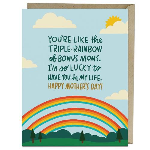Cover image for 6 Pack Em & Friends Triple-Rainbow Bonus Mom Card