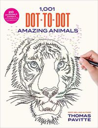 Cover image for 1,001 Dot-to-Dot Amazing Animals