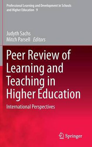 Cover image for Peer Review of Learning and Teaching in Higher Education: International Perspectives