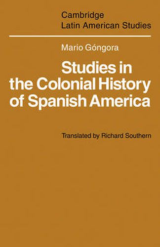 Cover image for Studies in the Colonial History of Spanish America