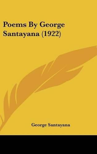 Poems by George Santayana (1922)