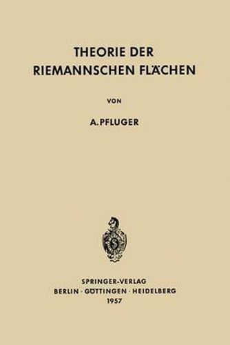 Cover image for Theorie Der Riemannschen Flachen