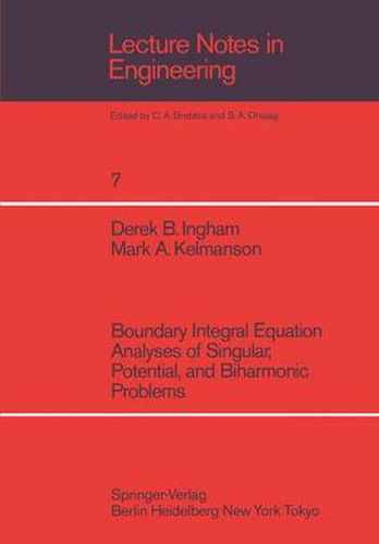 Cover image for Boundary Integral Equation Analyses of Singular, Potential, and Biharmonic Problems