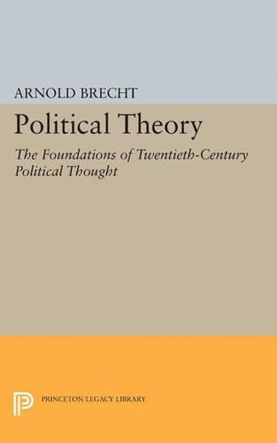 Cover image for Political Theory: The Foundations of Twentieth-Century Political Thought