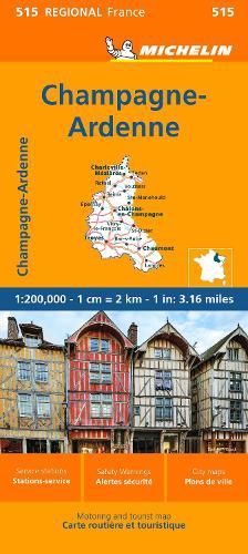 Cover image for Michelin Regional Maps: France: Champagne-Ardenne Map 515