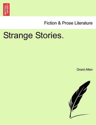 Cover image for Strange Stories.