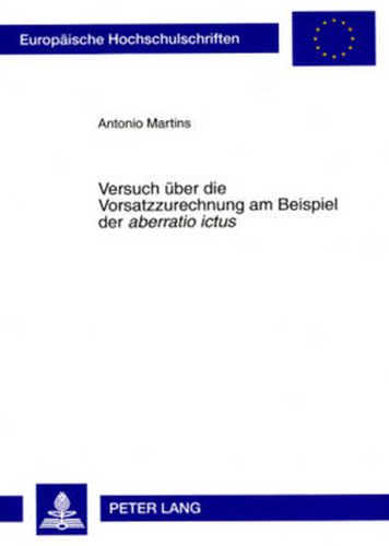 Cover image for Versuch Ueber Die Vorsatzzurechnung Am Beispiel Der  Aberratio Ictus