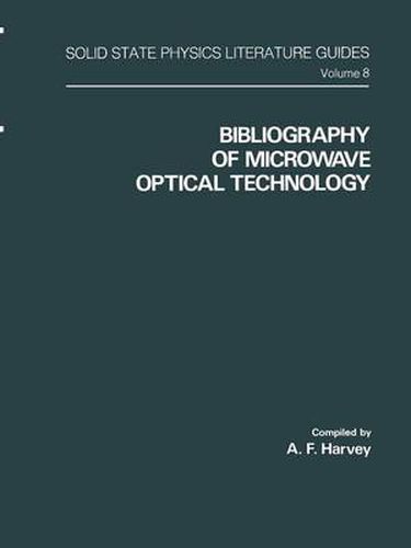 Cover image for Bibliography of Microwave Optical Technology