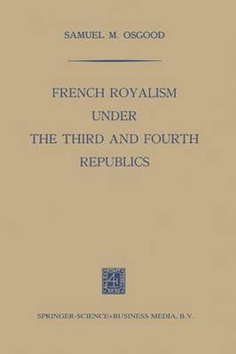 French Royalism under the Third and Fourth Republics