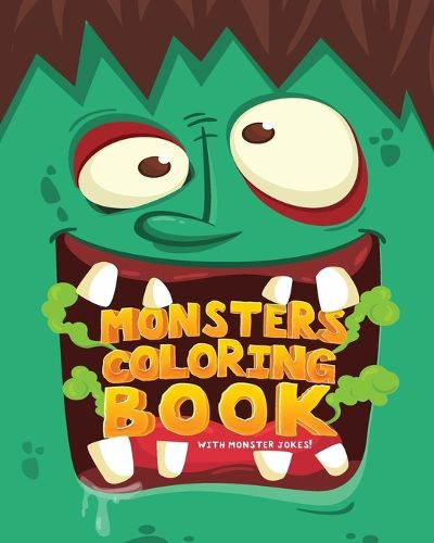 Cover image for Monsters Coloring Book (With Monster Jokes!)