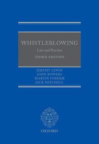 Cover image for Whistleblowing: Law and Practice