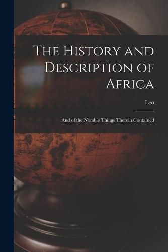 Cover image for The History and Description of Africa