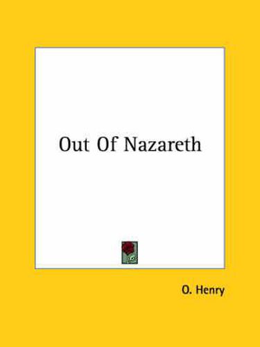 Cover image for Out of Nazareth