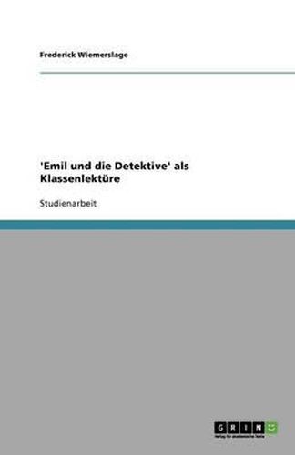 Cover image for Emil und die Detektive als Klassenlekture