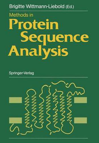 Cover image for Methods in Protein Sequence Analysis: Proceedings of the 7th International Conference, Berlin, July 3-8, 1988